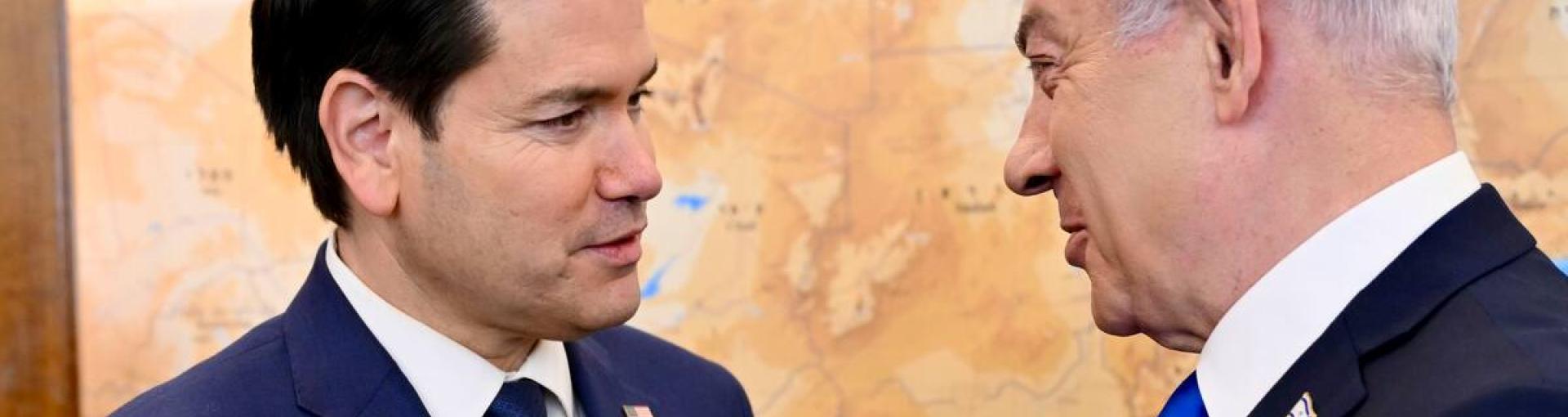 Israel bombardea Gaza: mientras alfombra roja de Netanyahu para Marco Rubio